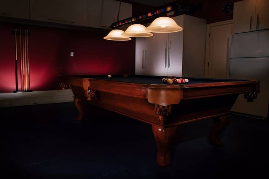 Slate pool table