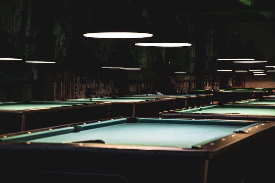 Pool tables with proper lighting