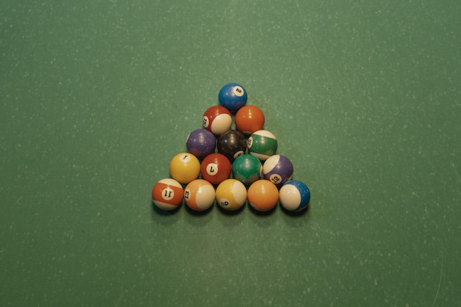 An image of a vintage pool balls